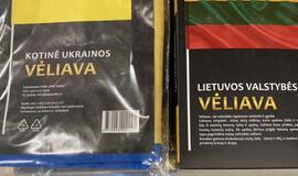 Ukrainos ir Lietuvos vėliavų kainos
