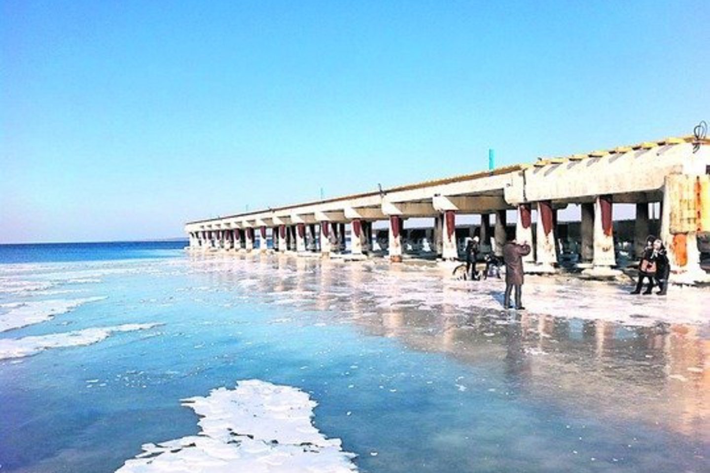 Apledėjus Baltijos jūra Palangoje