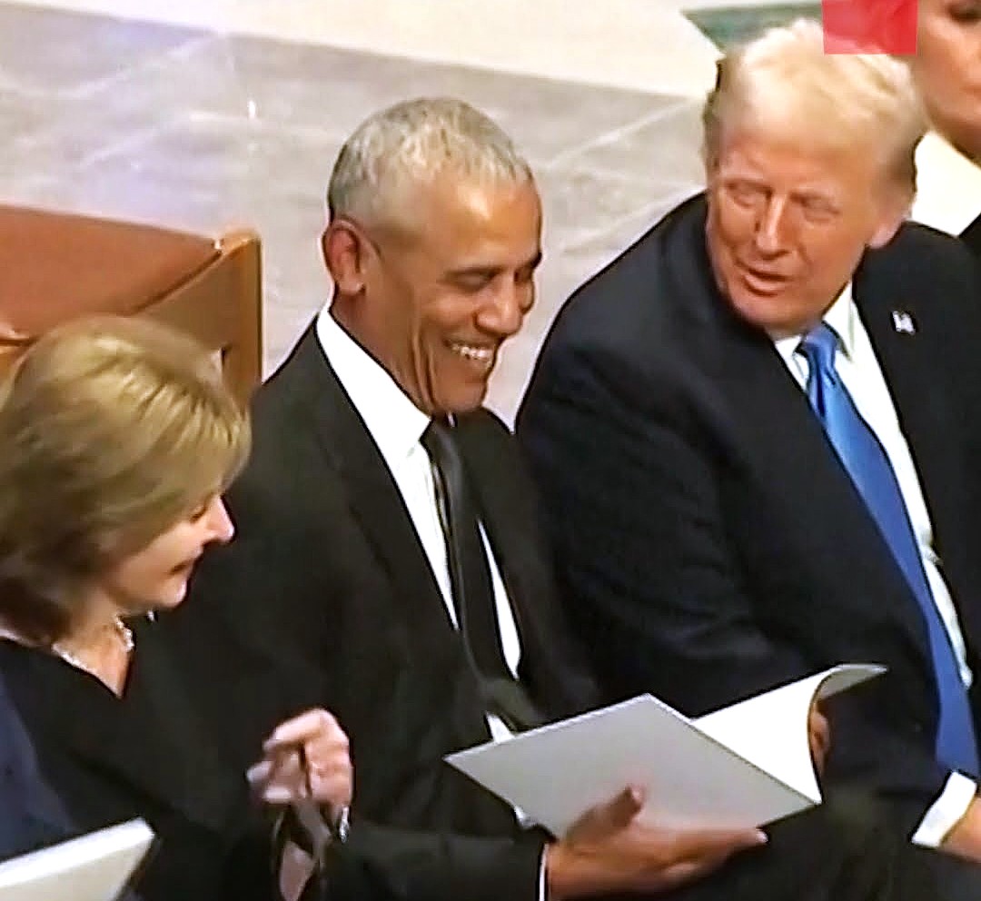 Barakas Obama ir Donaldas Trampas