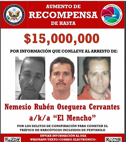 Premija už informaciją apie narkobaroną