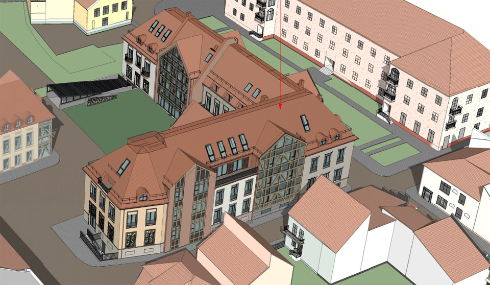 Klaipėdos senamiestis, Tomo gatvė, viešbutis.