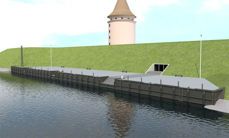 Pilies uostelis, krantinės, remontas