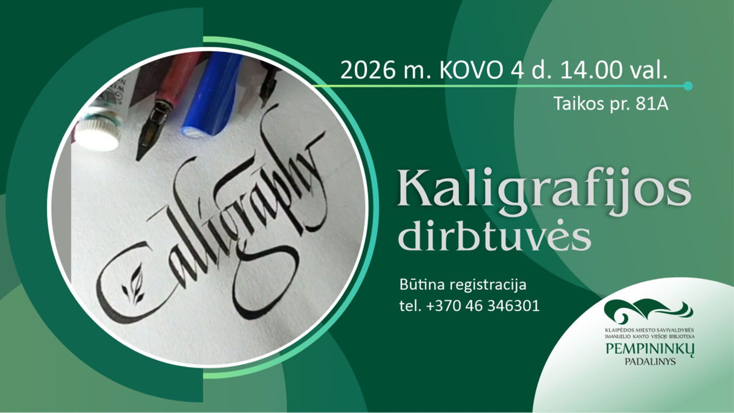 Kaligrafijos dirbtuvės