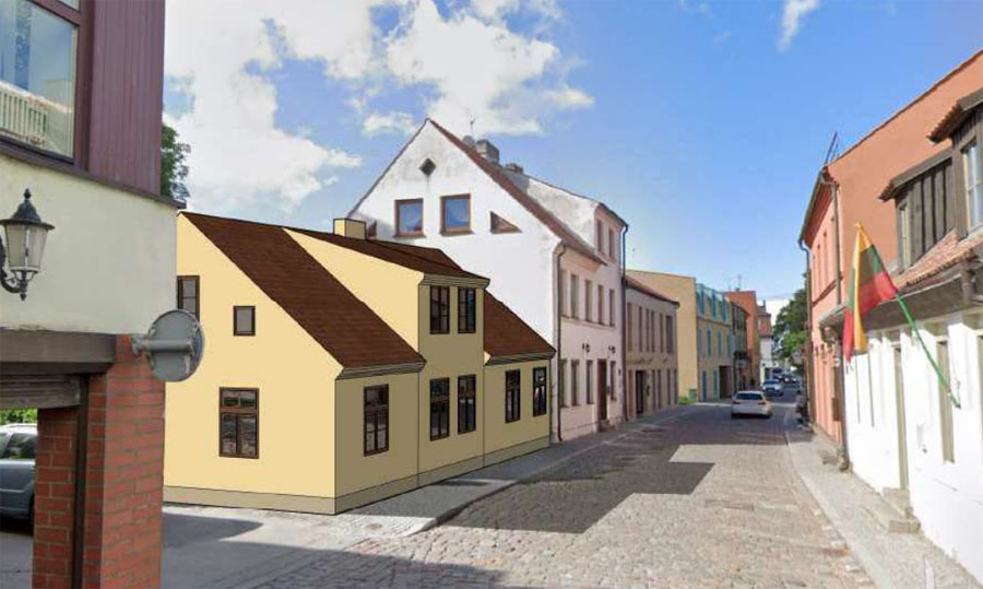 Klaipėdos senamiestis, Daržų gatvė, statybos