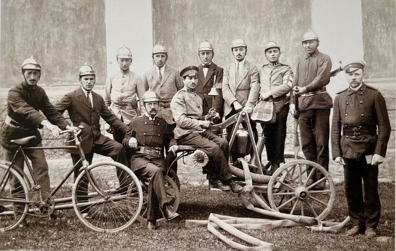 Dviračiai tarnavo ir Salantų savanoriams gaisrininkams