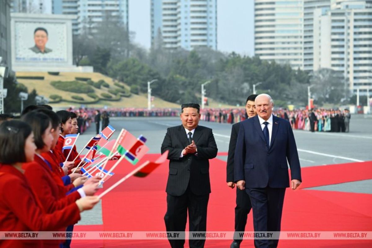 Aliaksandras Lukašenka Šiaurės Korėjoje