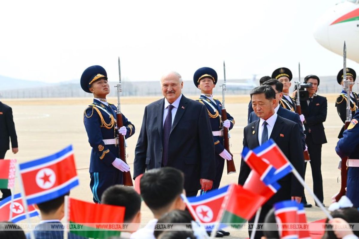 Aliaksandras Lukašenka Šiaurės Korėjoje