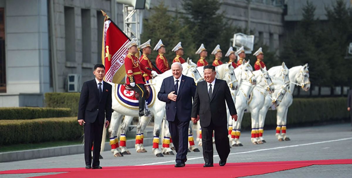 Aliaksandras Lukašenka Šiaurės Korėjoje