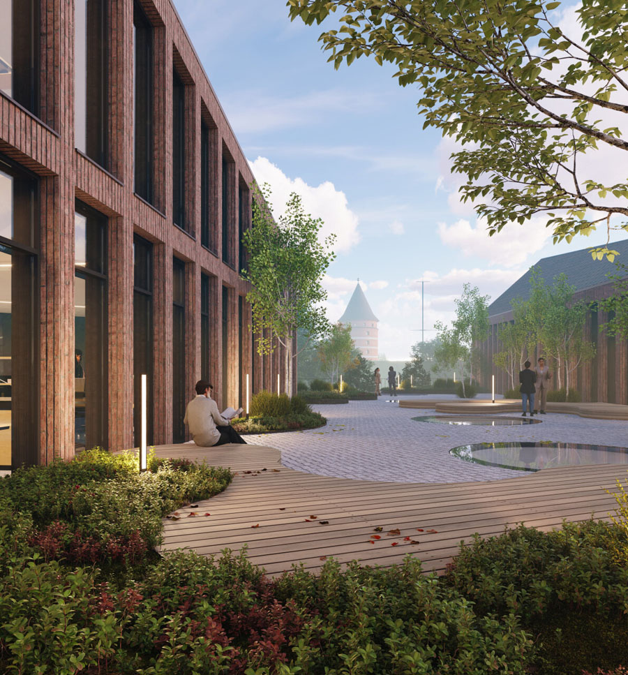 Danės krantinė, verslo centras