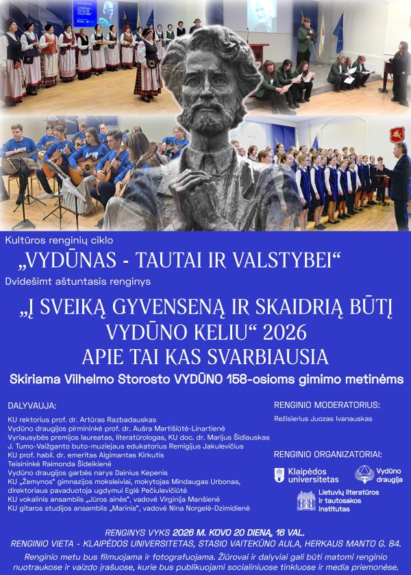 Vydūnas Tautai plakatas