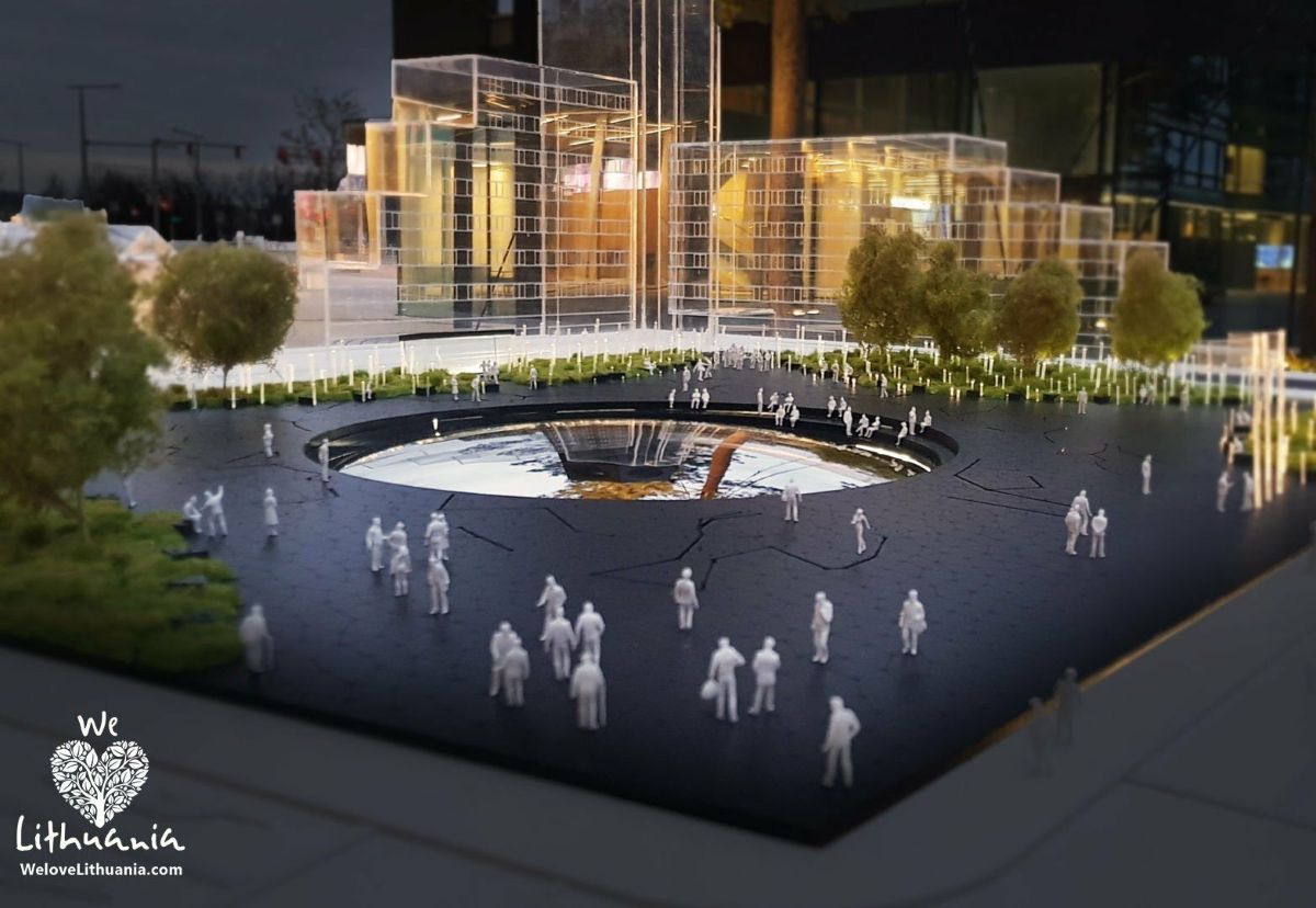 Atgimimo aikštės vizualizacija