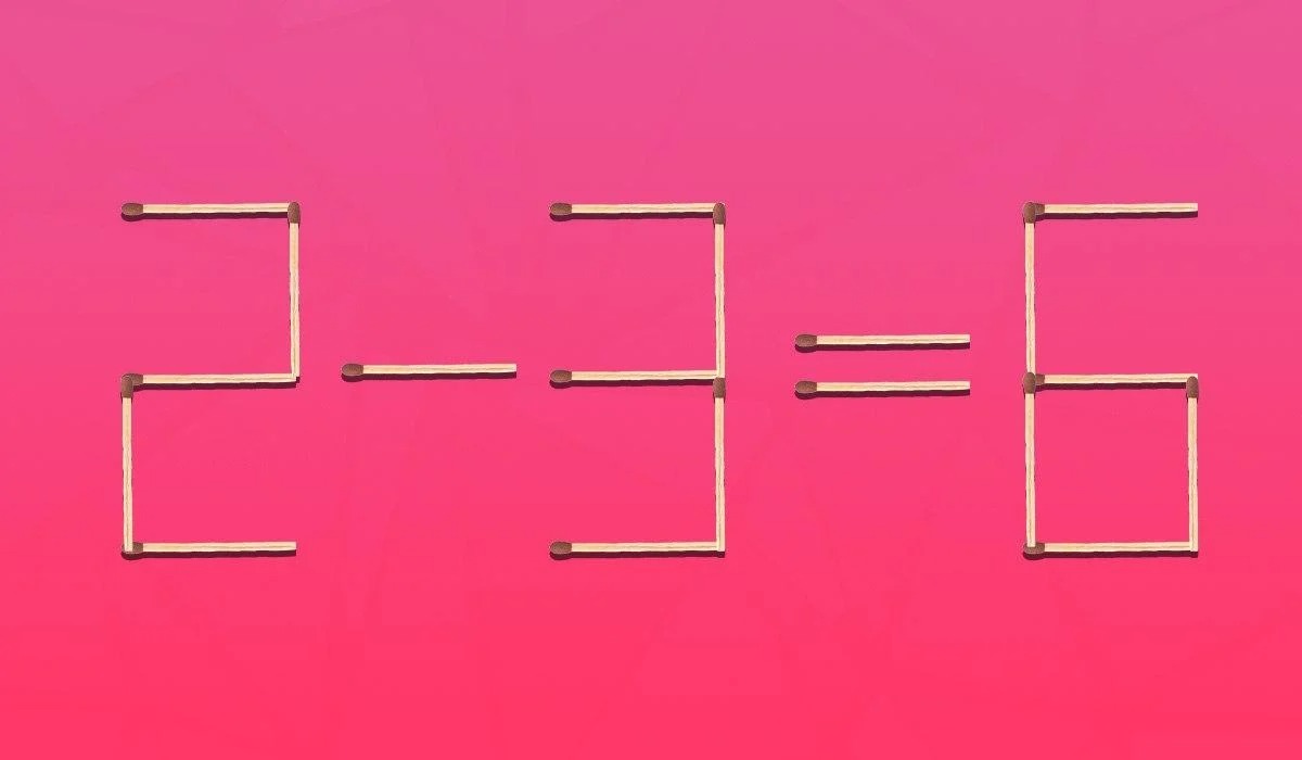 Dėlionė su degtukais