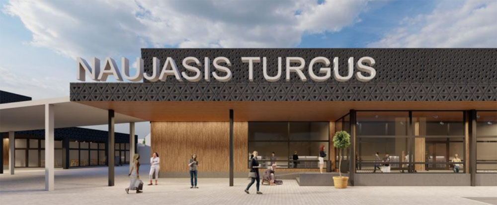 Naujasis turgus, paviljonas, vizualizacija