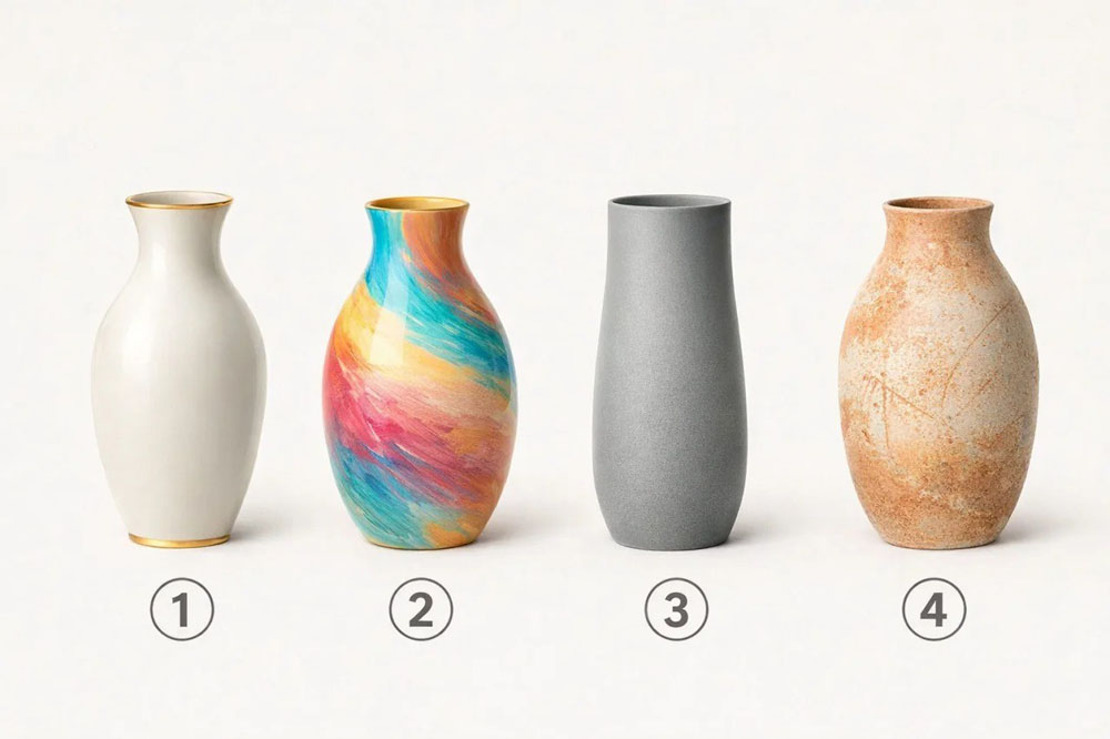 pasirinkite vazą ir sužinokite, ko jums trūksta šią akimirką