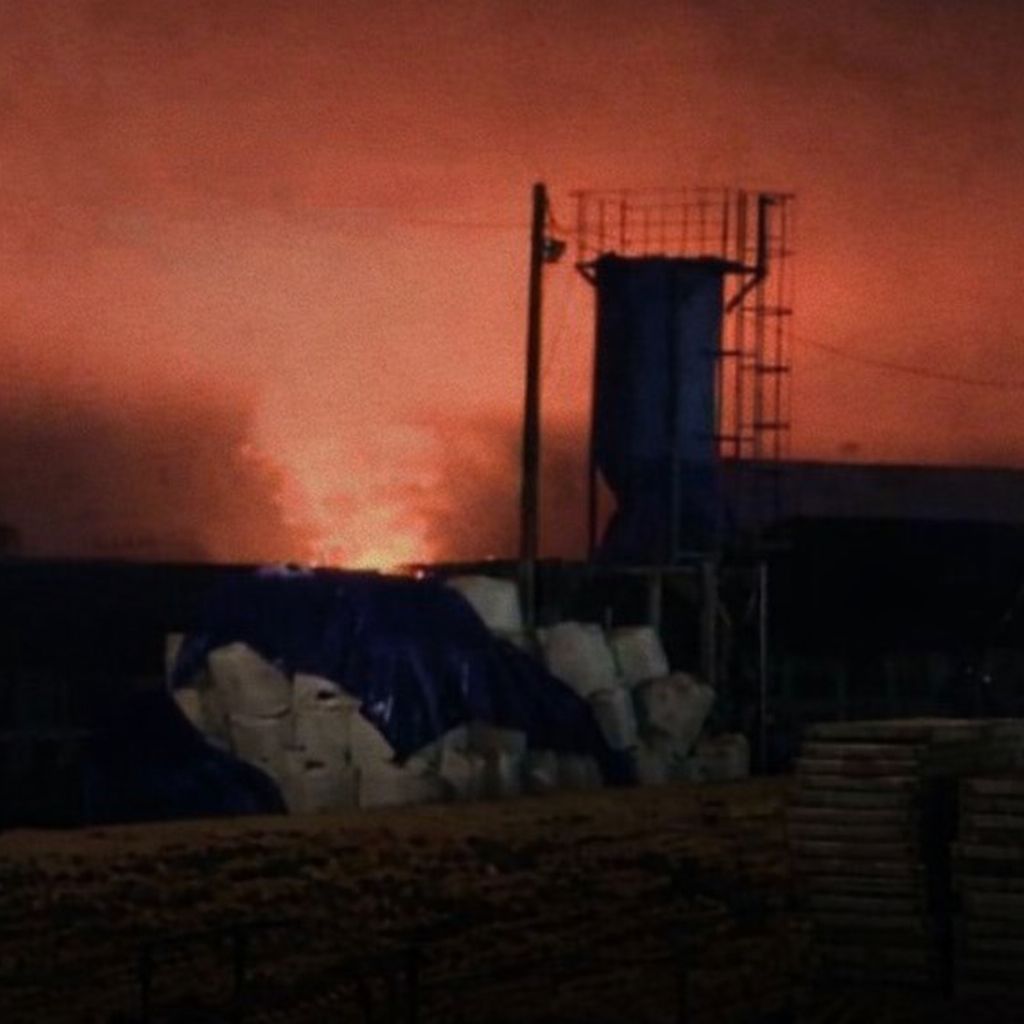 Gaisras Ust-Luga uoste