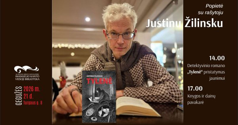 Diena su rašytoju, kūrėju Justinu Žilinsku