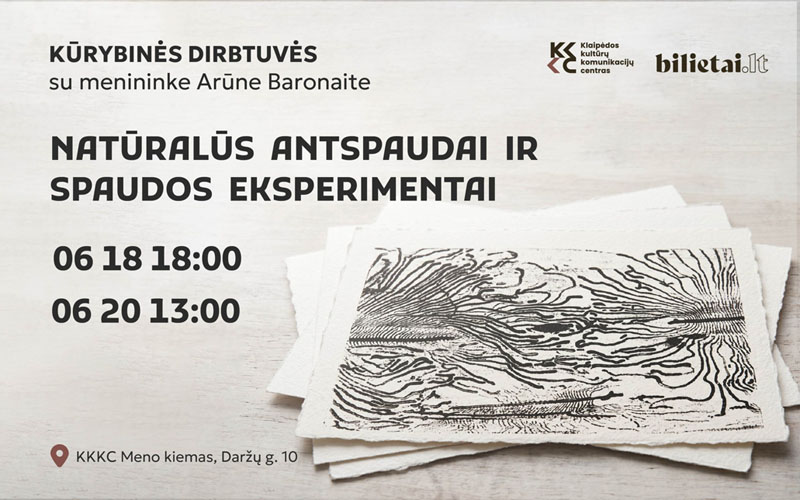 Kūrybinės dirbtuvės su A. Baronaite