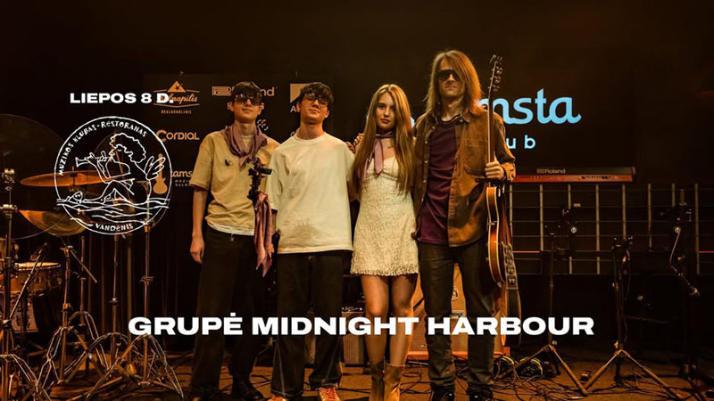 Svečiuose - grupė "Midnight Harbour"