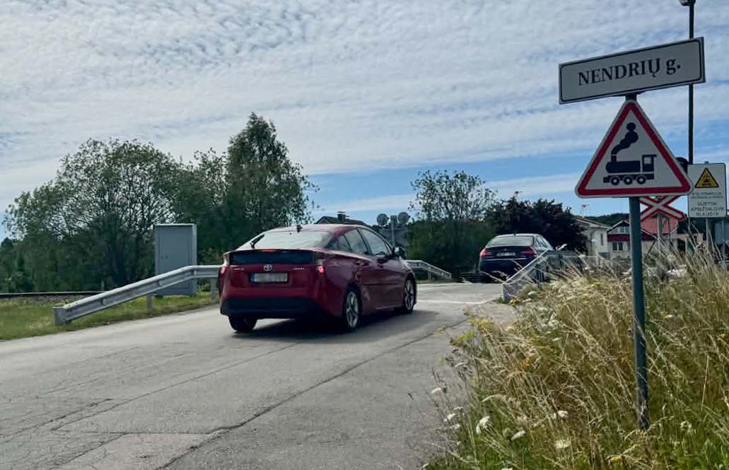geležinkelio pervaža, automobilis