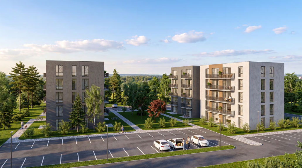 Slengiai, daugiabučiai, projektas