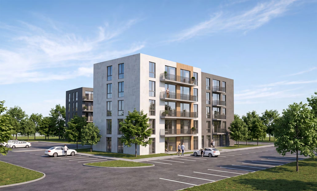Slengiai, daugiabučiai, projektas