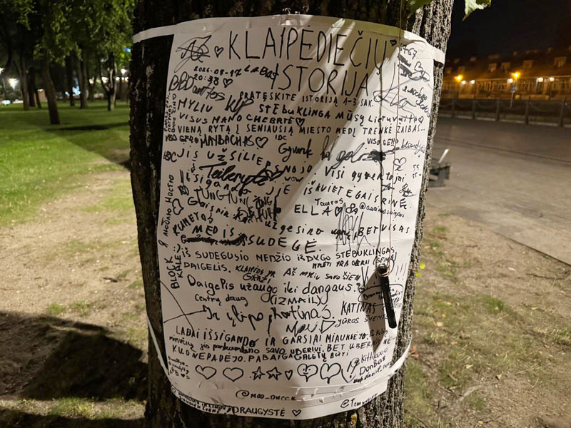 Miestiečiai aktyviai įsitraukė į eksperimentą ir tekstu išmargino visą popieriaus lapą.