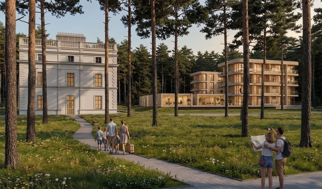 Palanga, nauji apartamentai, projektas