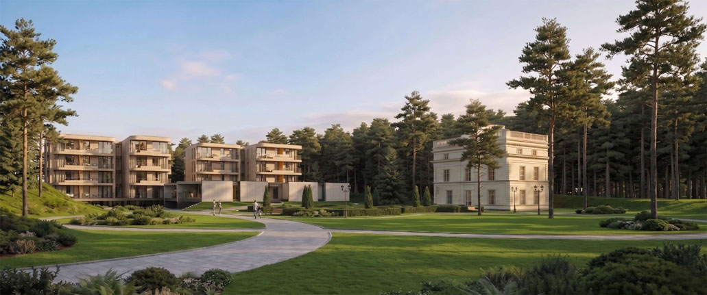 Palanga, nauji apartamentai, projektas