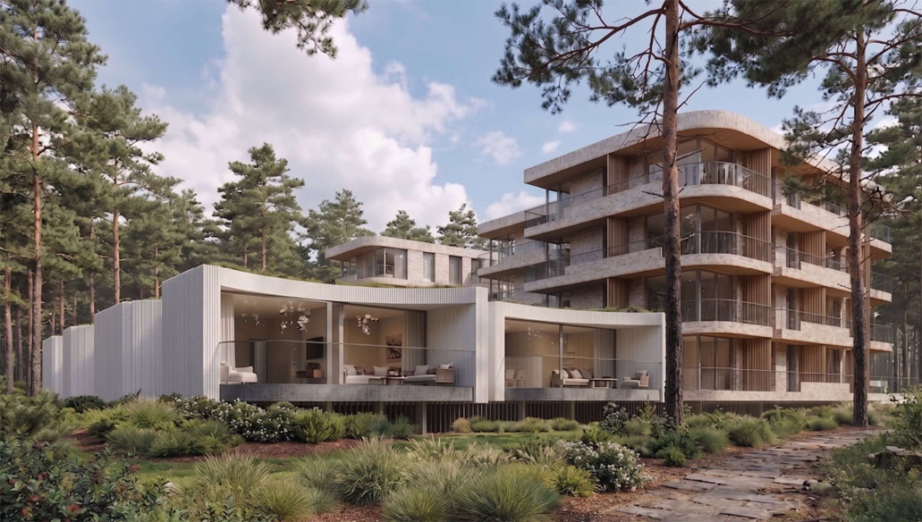 Palanga, nauji apartamentai, projektas