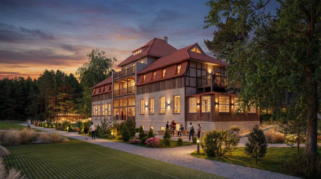 Giruliai, Pamario gatvė, renovuojamas pastatas, vizualizacija