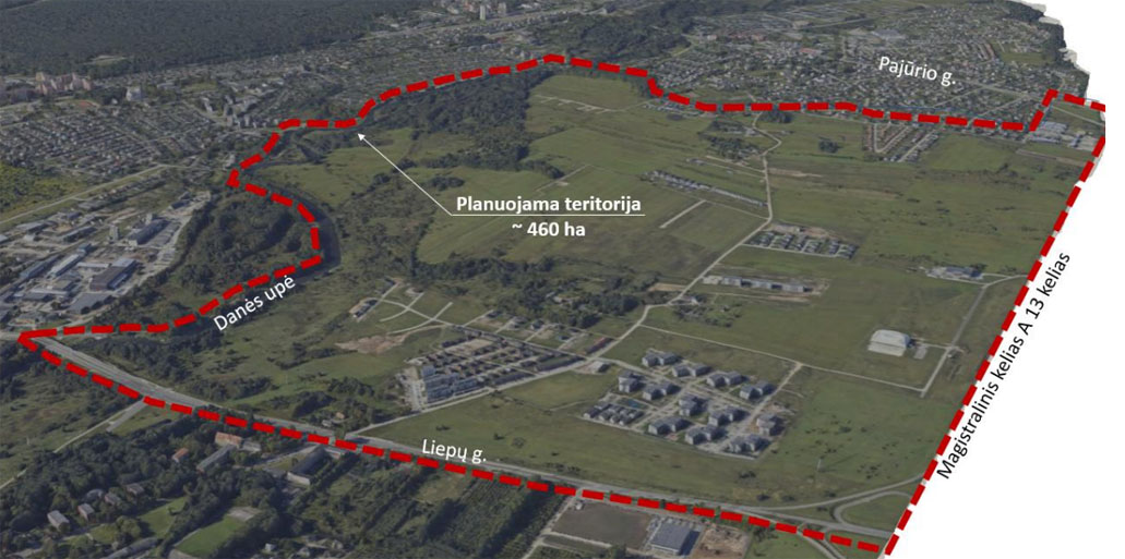 planas, teritorija