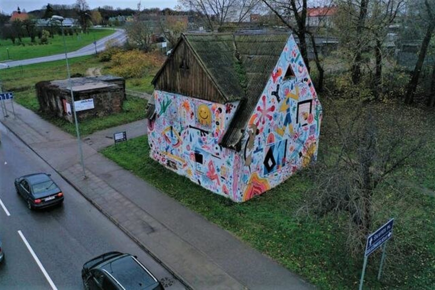 Vaiduoklį bandė atgaivinti gatvės meno meistras. E. Jankausko nuotr. nuotr.
