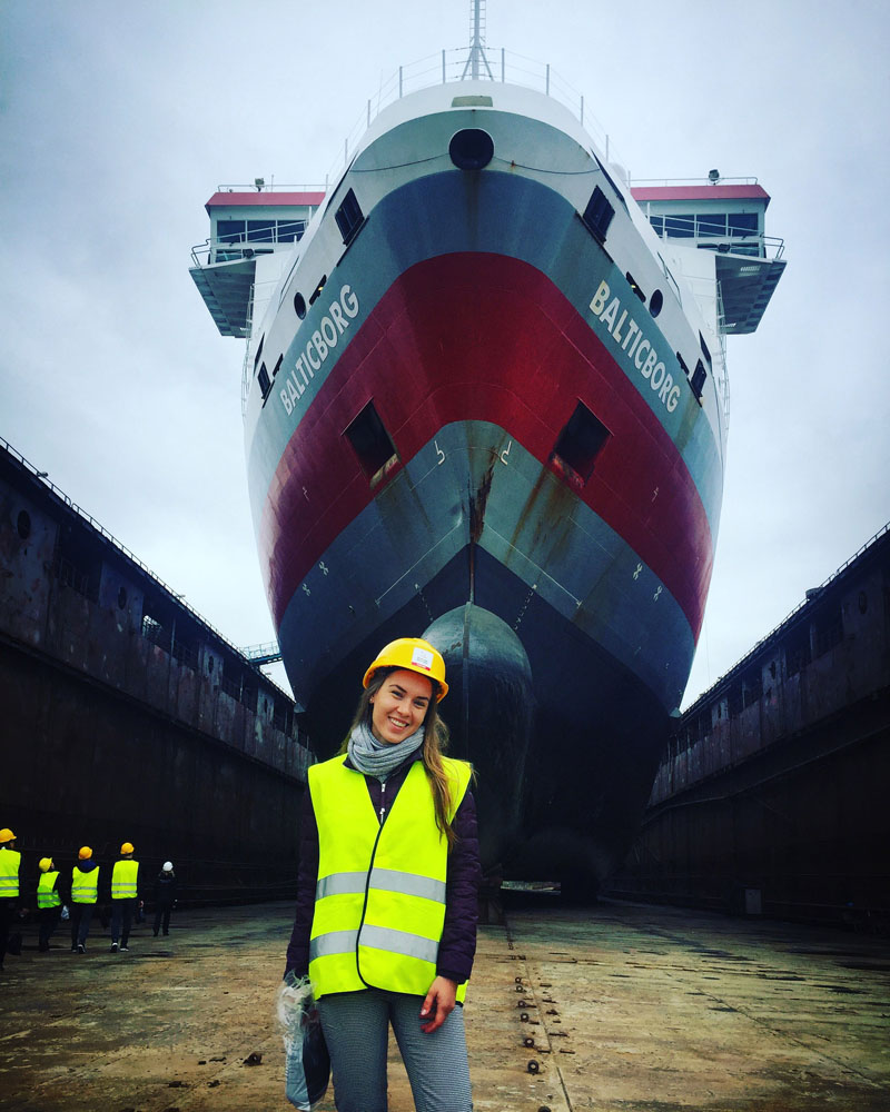 INŽINIERĖ. Jūrų pramonės inžinierė Vestina Gustienė norėtų grįžti į doktorantūrą prie laivų sraigtų temos.  Asmeninio archyvo nuotr.