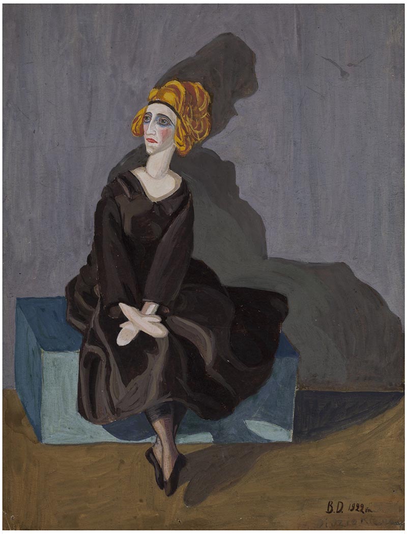Barbora Didžiokienė, „Dama juoda suknele“ (O. Kalpokienės portretas), 1922. Nacionalinis M. K. Čiurlionio dailės muziejus. 