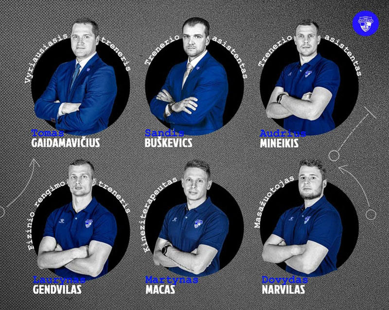 TRENERIAI IR PERSONALAS. „Neptūno“ trenerių štabo sudėtis.