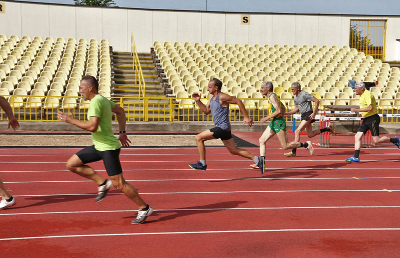 KOVA. 100 m vyrų bėgimas.