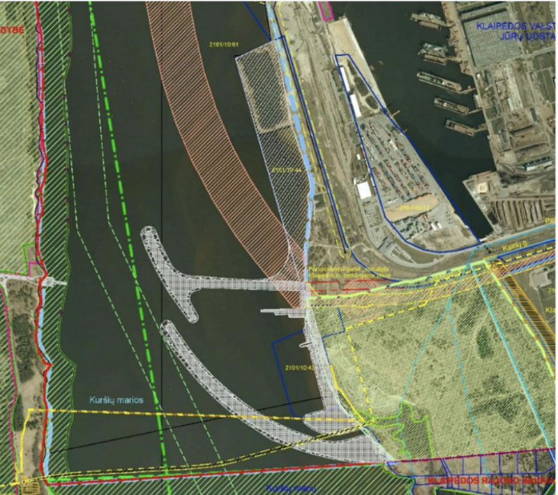  VAIZDAS. Pietiniai uosto vartai ir marina bus statomi netoli Natura 2000 teritorijos. 