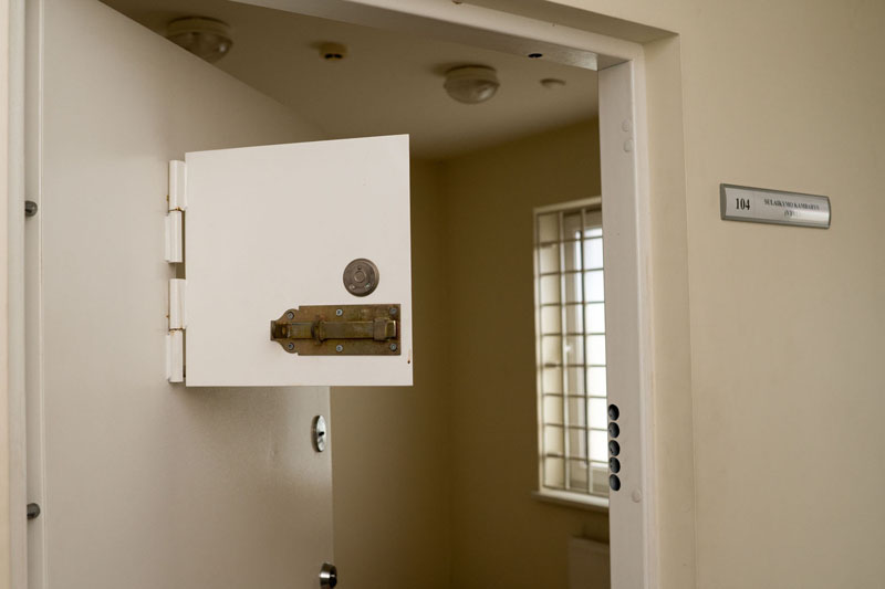 KAMERA. Uosto pasienio užkarda turi laikino sulaikymo kamerą.