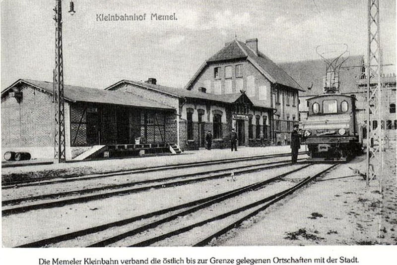Klaipėdos siaurojo geležinkelio stotis 1920 m. klavb.lt nuotr.