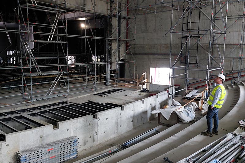 Didžiojoje teatro salėje tilps iki 700 žiūrovų. 