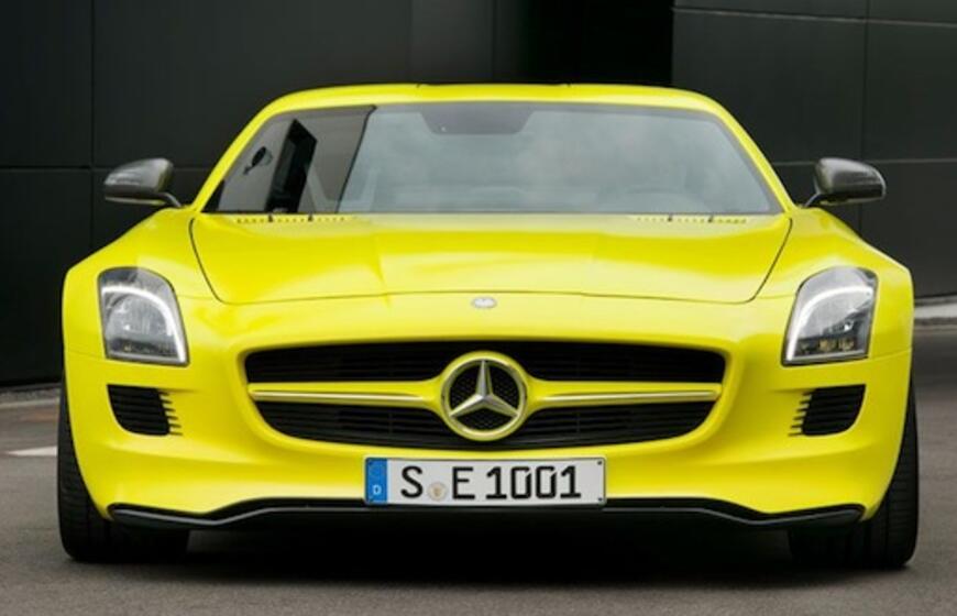 "Mercedes-Benz SLS AMG E-Cell" varomas elektra
