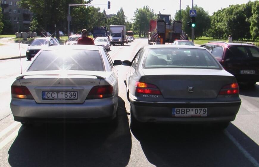 Avarija Mokyklos gatvėje sukėlė kamštį
