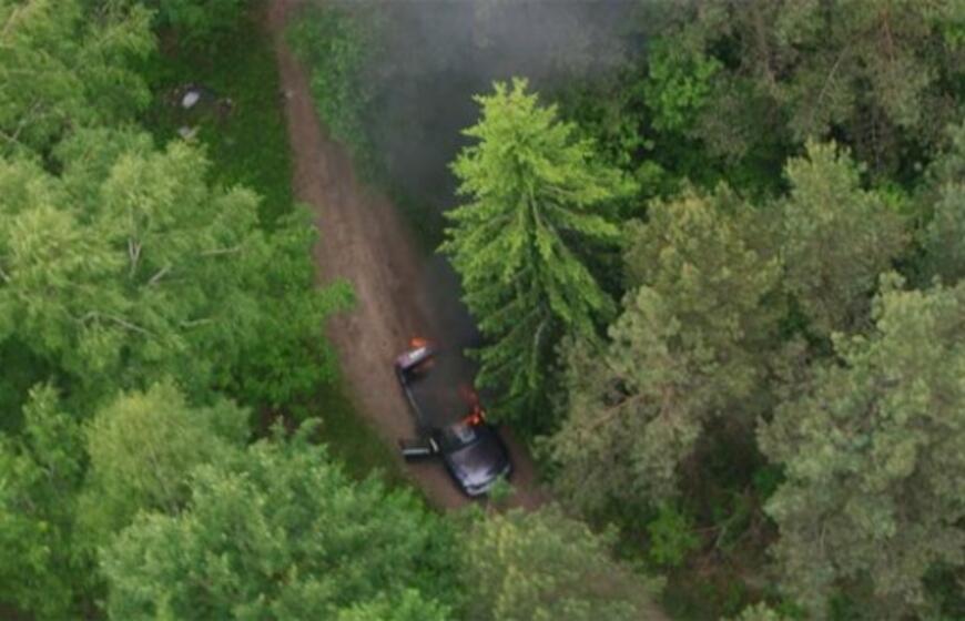 Persekiojami kontrabandininkai padegė mašiną