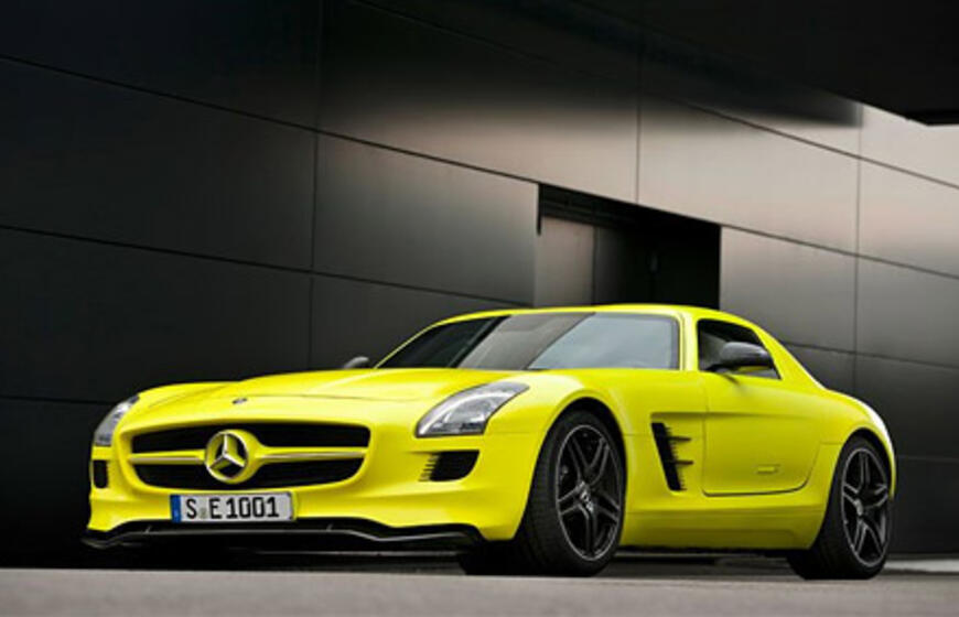 "Mercedes-Benz SLS AMG E-Cell" varomas elektra