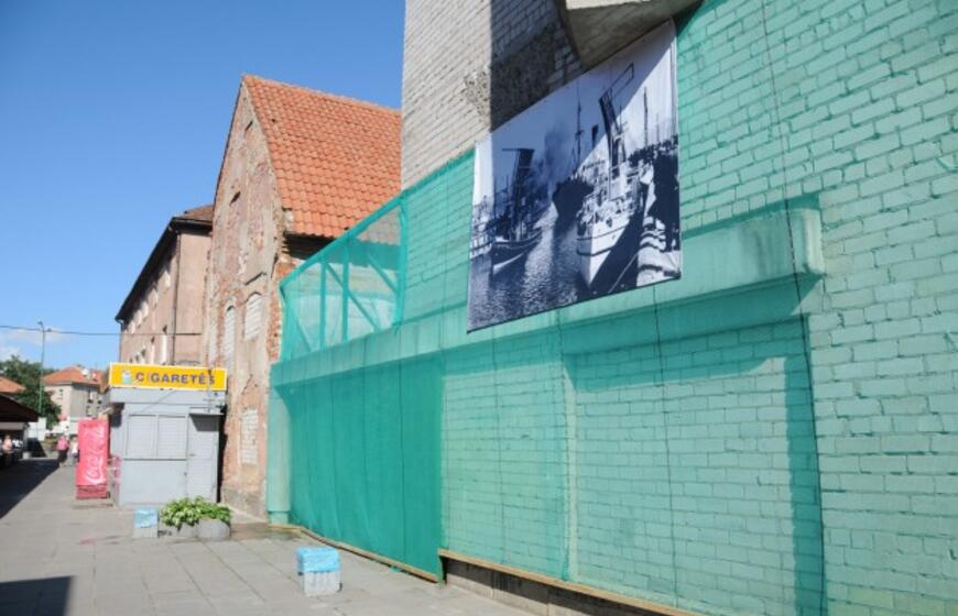 Senąją Klaipėdos turgavietę papuošė istoriniai atvaizdai