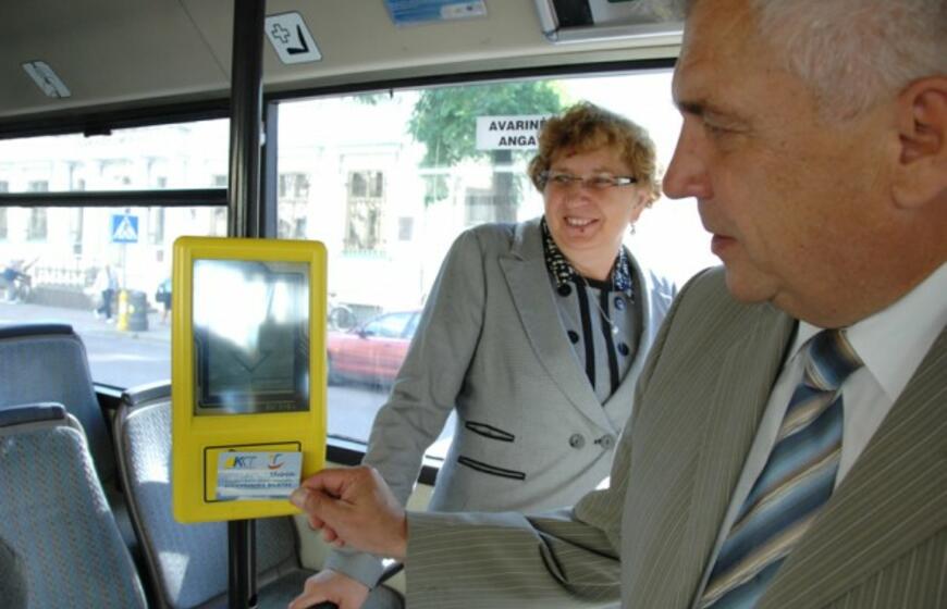 Elektroninio bilieto naudojimo naujovės miesto autobusuose