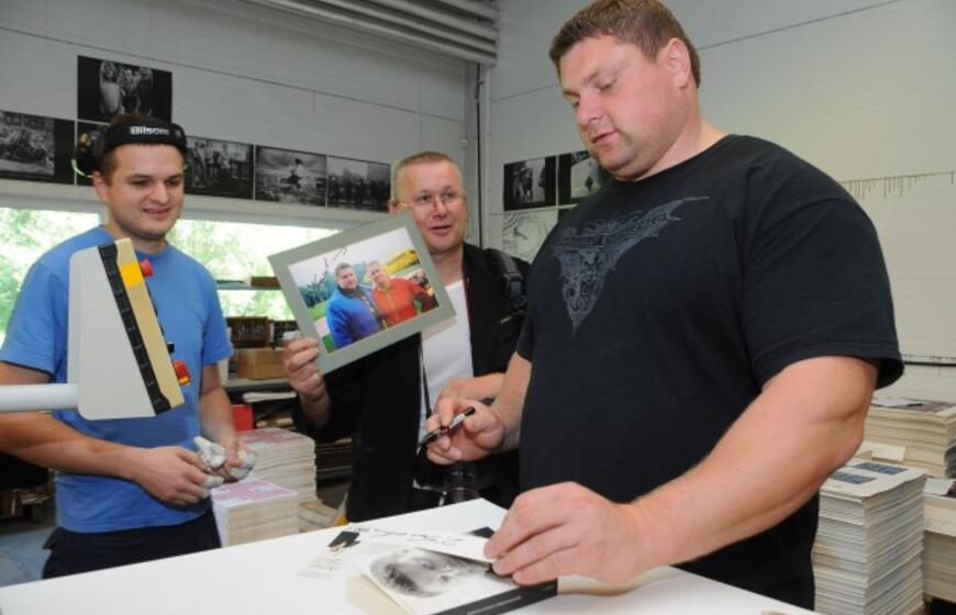 Žydrūnas Savickas Gargžduose pristatė savo autobiografiją