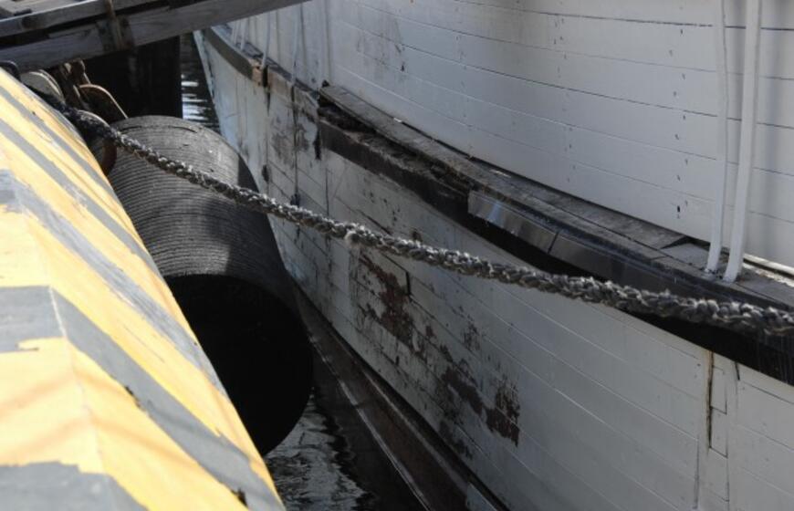 Burlaivį "Meridianas" apgadino rugpjūčio vėtros