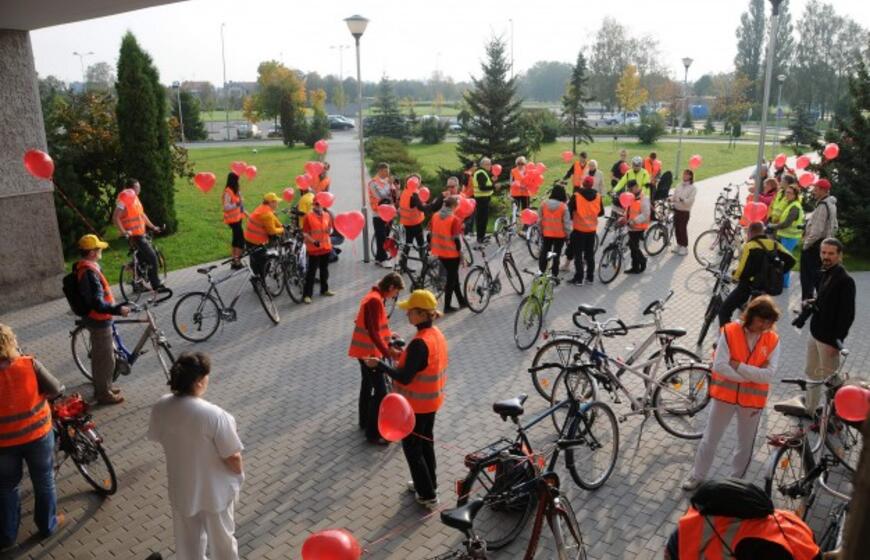 Klaipėdos medikai surengė dviračių žygį per miestą