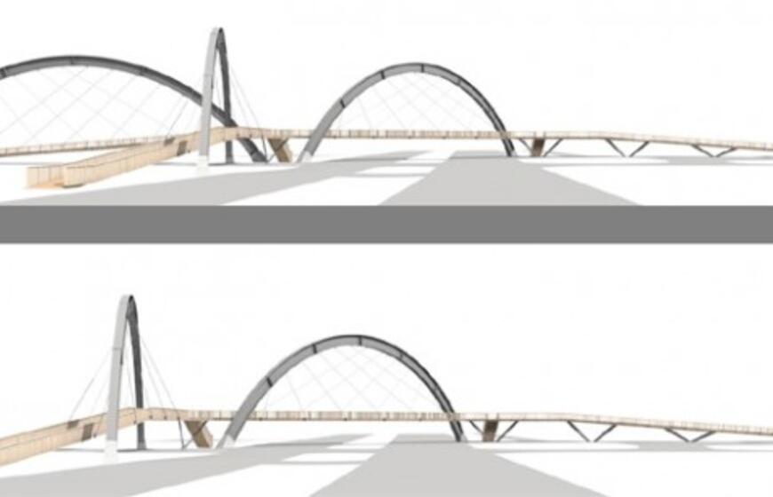 Pėsčiųjų perėjos prie Klaipėdos arenos projektai